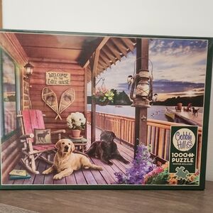 Cobble Hill Lake House Puzzle - Multicolor